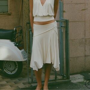 NWT With Jean Sharni skirt- off white